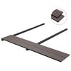 vidaXL WPC Solid Decking Boards with Accessories 32.8 '² 7.2 ' Dark Brown (5x45010)