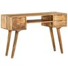 vidaXL Writing Desk Varies by piece Solid mango wood 45.3 x 18.5 x 29.9 in