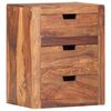 vidaXL Bedside Cabinet 15.7"x11.8"x19.7" Solid Acacia Wood