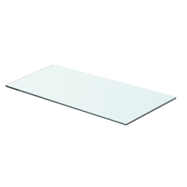 vidaXL Glass Panel Clear Tempered glass 23.6x9.8 in Glass surface