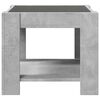 vidaXL Coffee Table Concrete grey Engineered wood, glass Small