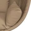 vidaXL Hanging Egg Chair Taupe Steel, 100% polyester Standard