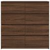 vidaXL Sideboard Brown Oak Engineered Wood 39.4 x 13.8 x 39.0 in