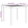 vidaXL Dining Table Durable Square Rustic Dining Table