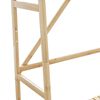 vidaXL Clothes Rack Natural Bamboo 43.3x15.7x70.9 in Bamboo Clothes Rack