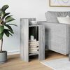 vidaXL Side Table Grey Sonoma Engineered Wood Small Side Table