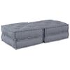 vidaXL Modular Sofa 2 pcs Grey 55.12 x 27.56 x 14.17 in Fabric