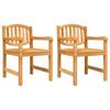 vidaXL Garden Dining Set Natural Teak Solid Teak Wood Large Stackable