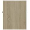 vidaXL Sink Cabinet With Basin White and Sonoma Oak
