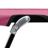 vidaXL Sun Lounger Pink 600D polyester with PE coating, Powder-coated steel