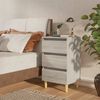 vidaXL Bed Cabinet Set of 2 Grey Sonoma