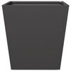 vidaXL Garden Planter Black Cold-rolled Steel 15.7x15.7 in Durable