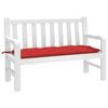 vidaXL Garden Bench Cushion Red 47.2"x19.7"x2.8" Oxford Fabric