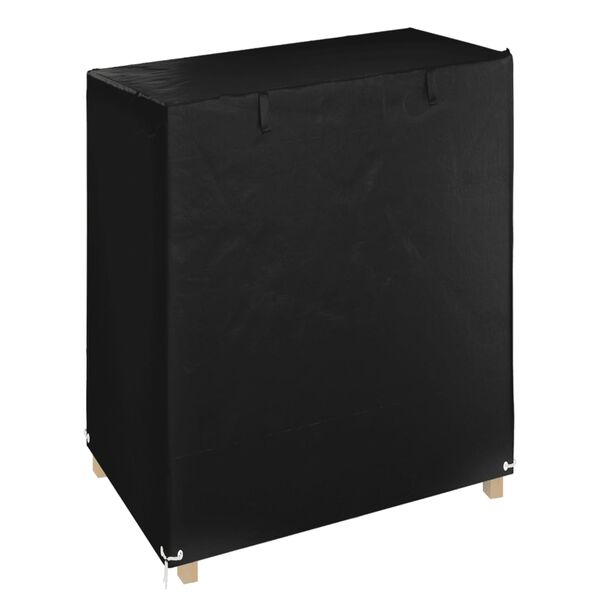 vidaXL Swing Bench Cover Black Polyethylene 49.2 x 35.4 x 53.1/65.0 in