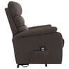 vidaXL Power Lift Massage Recliner Taupe Fabric
