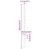 vidaXL Fence Post 44 pcs Silver 47.24 in Steel
