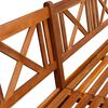 vidaXL Patio Bench with Cushions 94.5 " Solid Acacia Wood