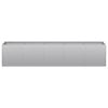 vidaXL Planter Grey Galvanized Steel Large Decorative Inlays Planter