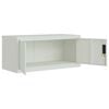 vidaXL File Cabinet Light grey Powder-coated steel Large