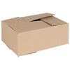 vidaXL Folding Box 50 pcs Natural 9.84 x 6.89 x 3.94 in Cardboard