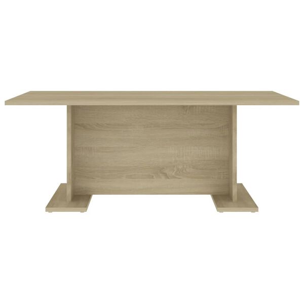 vidaXL Coffee Table Sonoma Oak Engineered Wood Medium Modern