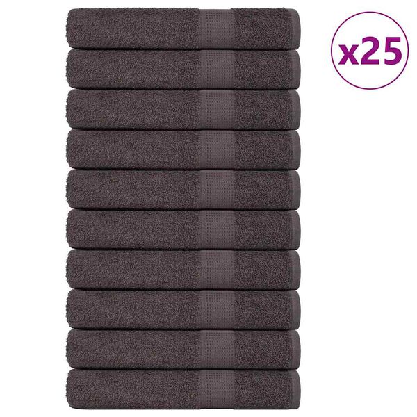 vidaXL Towel Set of 25 Anthracite 100% Cotton 39.4 x 78.7 in Towel