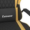 vidaXL Gaming Chair Black and Gold Faux leather, metal, plywood Adjustable