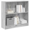 vidaXL Bookcase Grey Sonoma Engineered wood Medium Bookcase