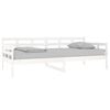 vidaXL Day Bed White Solid pine wood 35.4 x 78.7 in