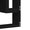 vidaXL Wall Shelf Black 37.8"x4.7"x25.2" Engineered Wood