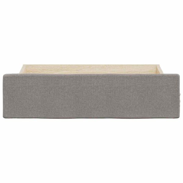 vidaXL Bed Drawer Taupe Engineered wood, fabric (100% polyester) Standard