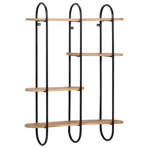 vidaXL Wall Shelf 90x20x116,5&nbsp;cm Solid Rough Wood Mango