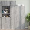 vidaXL Wall Cabinet Gray Sonoma Engineered Wood Compact Wall Cabinet