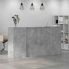 vidaXL Reception Desk Concrete Grey Engineered Wood Large Reception Desk
