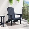 vidaXL Adirondack Chair Navy Blue 32.28 x 29.13 x 36.22 in HDPE