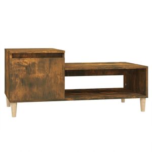 vidaXL Coffee Table Smoked Oak Engineered wood Medium Coffee Table