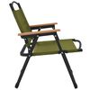 vidaXL Camping Chair Set of 2 Green