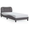vidaXL Bed Frame Grey