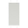 vidaXL Pleated Blind Light grey Polyester 21.7 x 43.3 in