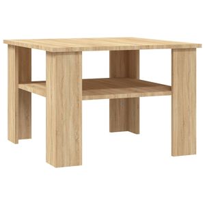 vidaXL Coffee Table Sonoma Oak Engineered Wood Durable Square