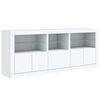 vidaXL Sideboard White Engineered wood, Glass Large Sideboard