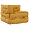 vidaXL Modular Sofa 2 pcs Yellow 55.12 x 27.56 x 22.05 in Fabric