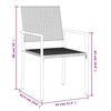 vidaXL 7 Piece Patio Dining Set Poly Rattan and Steel