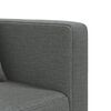 vidaXL L-shaped Sofa Bed Dark grey Fabric (100% polyester), plywood, foam
