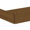 vidaXL Sandbox Honey brown Solid pine wood Medium Durable Sandbox