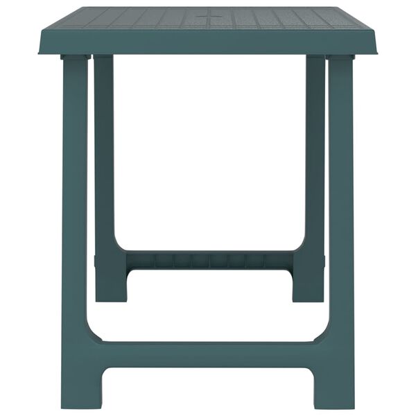 vidaXL Camping Table Green Polypropylene Medium Camping Table