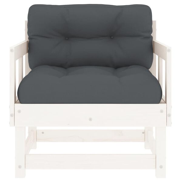 vidaXL Garden Chair White, Anthracite