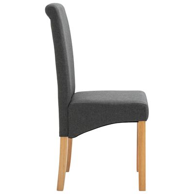 vidaXL Dining Chairs 6 pcs Gray Fabric