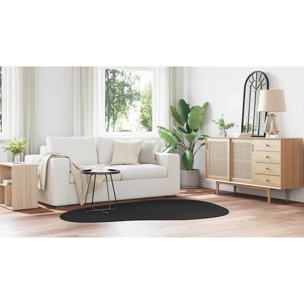 vidaXL Carpet Folding HUARTE Black 55.12 x 78.74 in Polyester