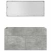 vidaXL Bathroom Furniture Set Concrete Grey, White